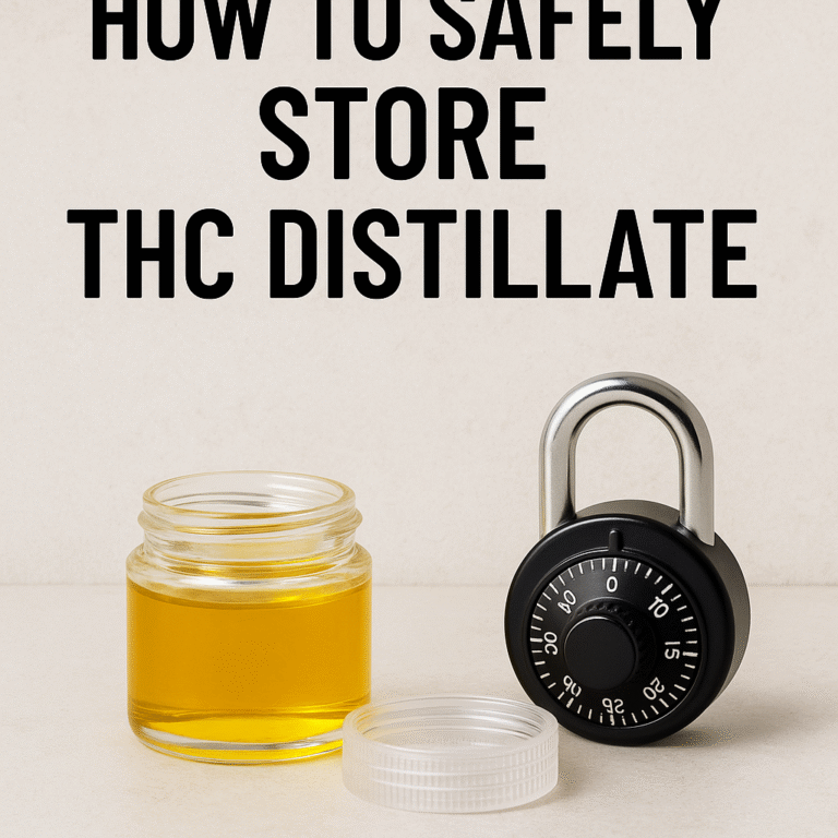 How to Safely Store THC Distillate